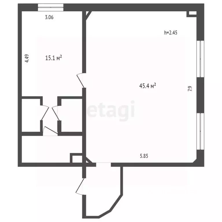 Офис в Ханты-Мансийский АО, Сургут ул. 30 лет Победы, 66 (73 м) - Фото 1