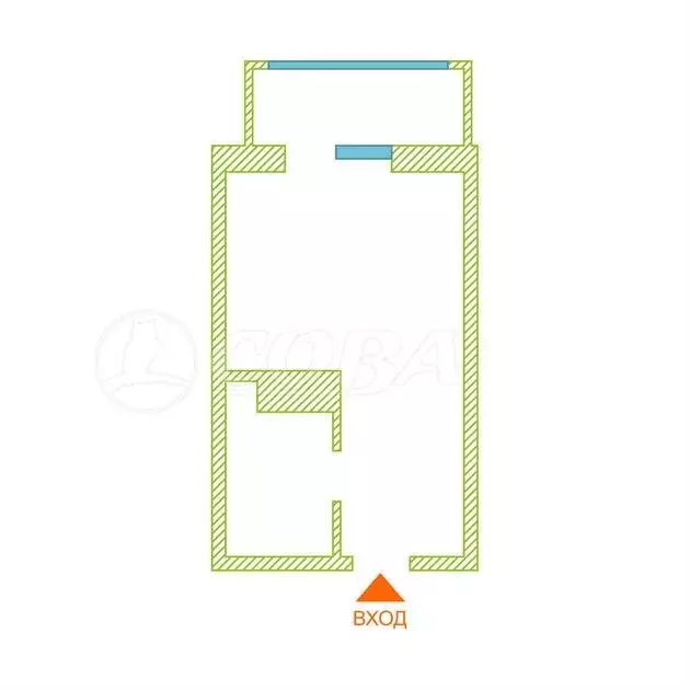 Квартира-студия: деревня Патрушева, улица Александра Пушкина, 16 (20.9 ... - Фото 1