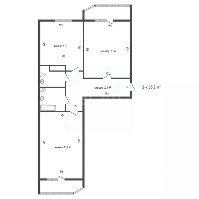 2-к кв. Свердловская область, Екатеринбург Сортировочный жилрайон, ... - Фото 2