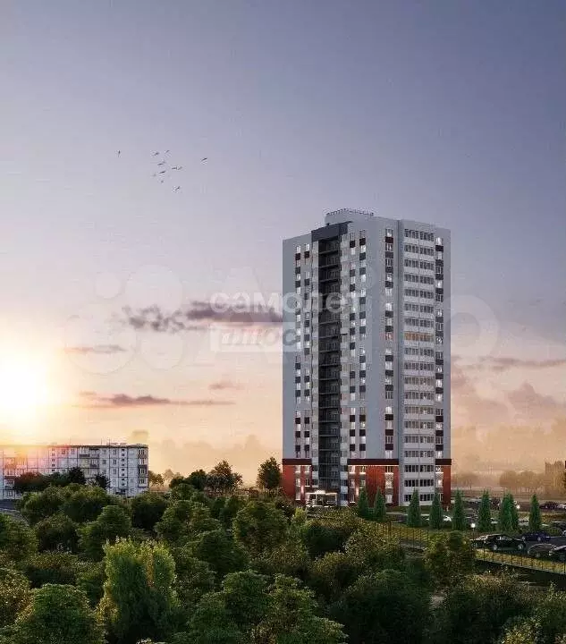1-к. квартира, 31 м, 4/19 эт. - Фото 1