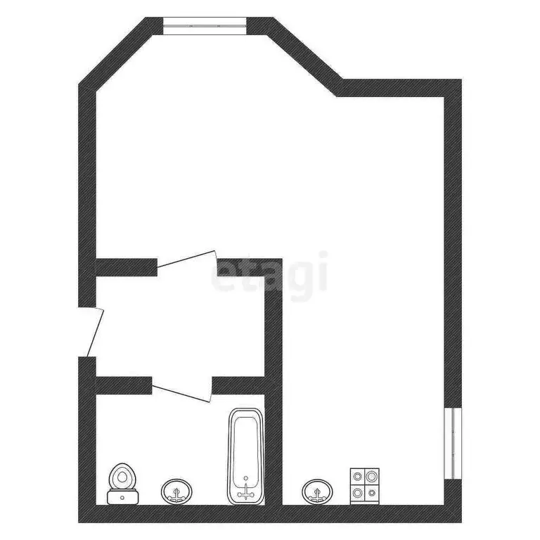 1-комнатная квартира: Ковров, Фабричный проезд, 7 (30.2 м) - Фото 1