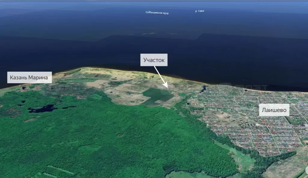 Участок в Татарстан, Лаишево ул. Ленина (8.0 сот.) - Фото 1