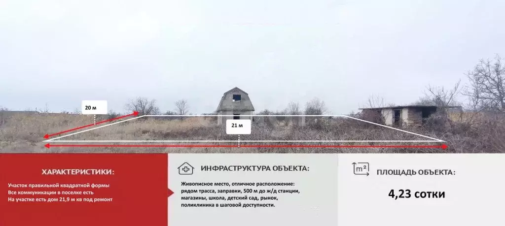 Участок в Крым, Красноперекопск Мичуринец садовое общество,  (4.23 ... - Фото 2