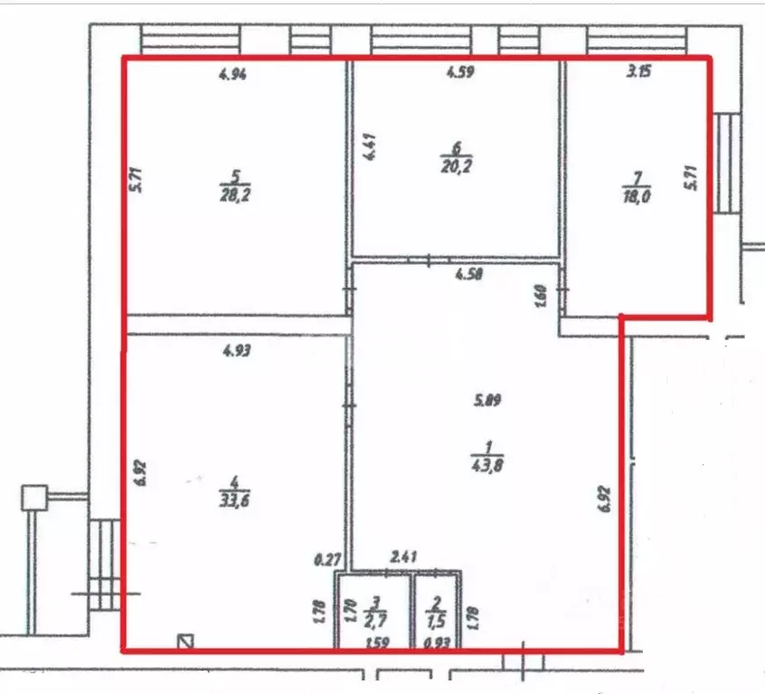 3-к кв. Костромская область, Кострома ул. Нижняя Дебря, 32А (148.0 м) - Фото 2
