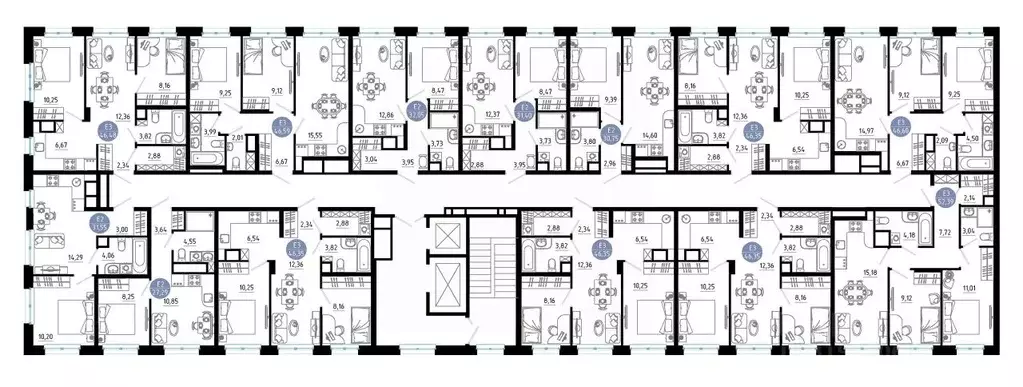 2-к кв. Рязанская область, Рязань 9-10-й кв-л,  (46.35 м) - Фото 2