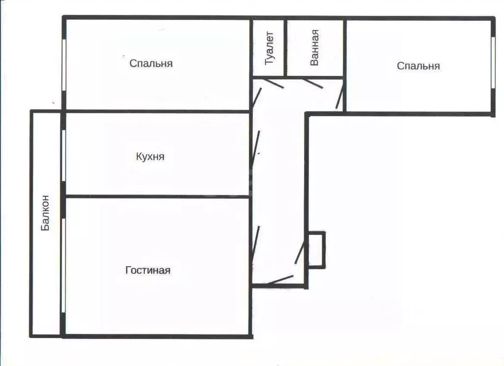 3-к кв. Иркутская область, Ангарск 278-й кв-л, 8 (63.3 м) - Фото 1