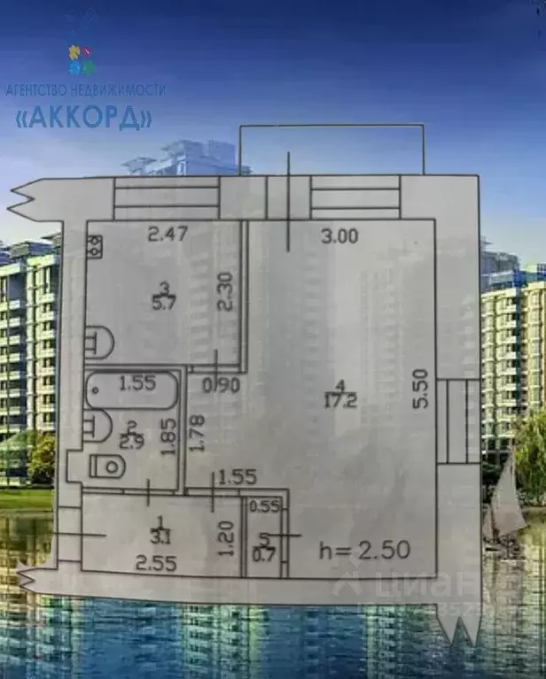 1-к кв. Алтайский край, Бийск ул. Имени Героя Советского Союза ... - Фото 2