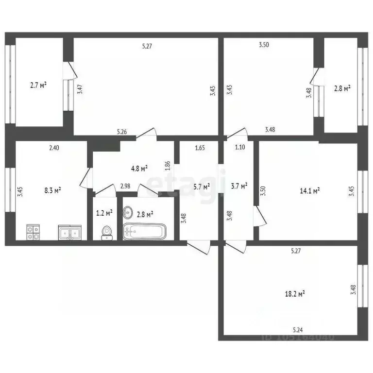 4-к кв. Крым, Феодосия ул. Дружбы, 42Б (92.5 м) - Фото 1