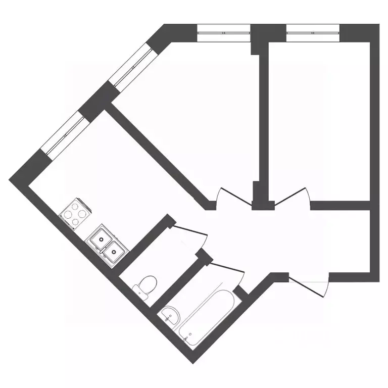 2-к кв. Севастополь ул. Павла Корчагина, 19Бк1 (57.5 м) - Фото 1