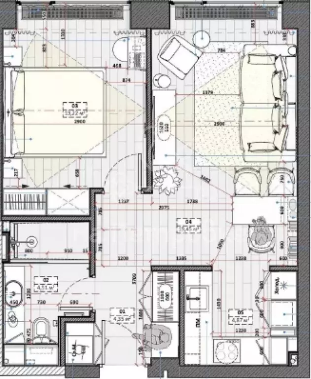 2-к кв. Московская область, Видное ул. Ольховая, 11 (45.0 м) - Фото 2