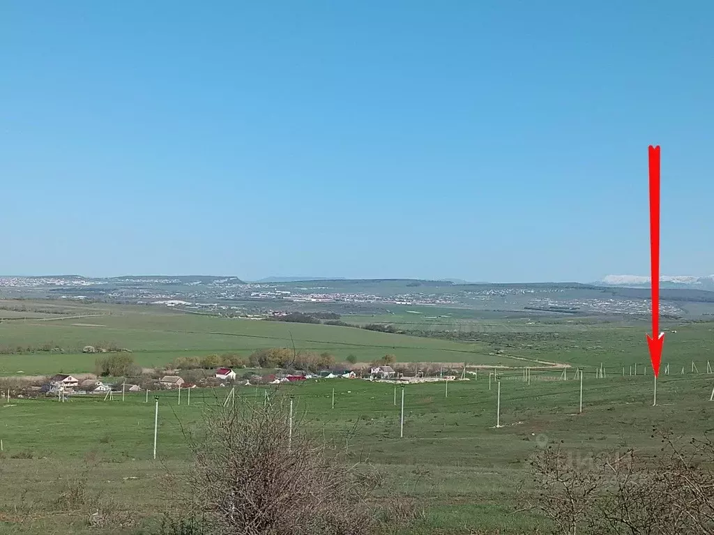 Участок в Крым, Симферопольский район, Чистенское с/пос, с. Камышинка  ... - Фото 1