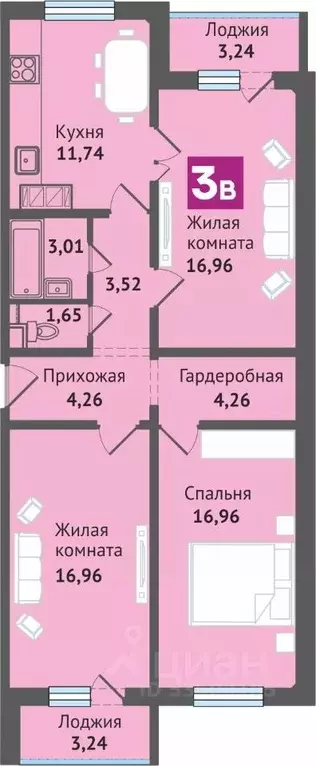 3-к кв. Марий Эл, Медведево городское поселение, Медведево пгт ул. ... - Фото 1