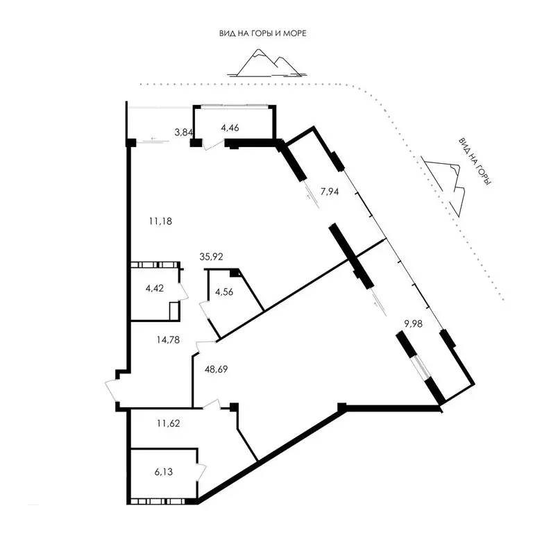 2-комнатная квартира: Алушта, Парковая улица, 7 (163.52 м) - Фото 1