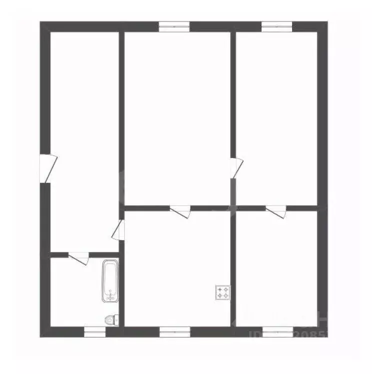 Дом в Воронежская область, Борисоглебск Авиационная ул., 77 (62 м) - Фото 1