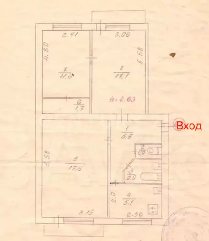 3-к кв. Севастополь ул. Маршала Геловани, 26 (66.0 м) - Фото 1