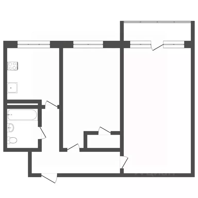 2-к кв. Пермский край, Пермь ул. Льва Лаврова, 16/1 (42.8 м) - Фото 1
