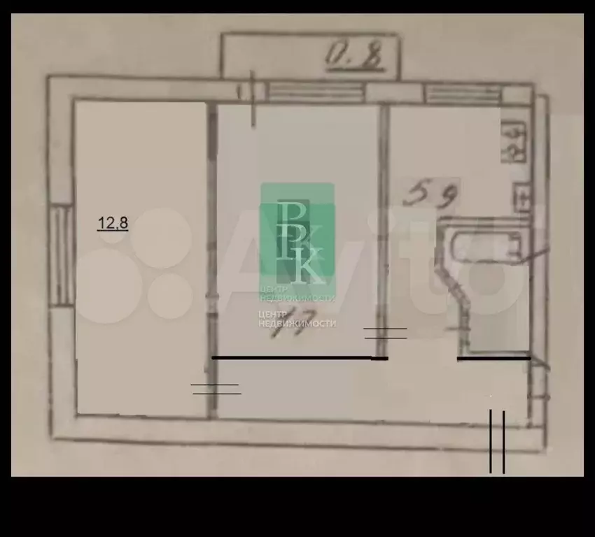 2-к. квартира, 45 м, 5/5 эт. - Фото 0