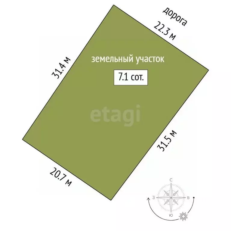 Участок в Тюменская область, Тюменский район, с. Салаирка  (7.08 сот.) - Фото 1