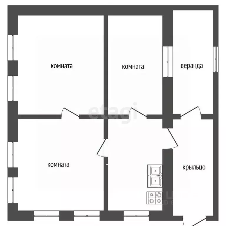 Дом в Мордовия, с. Лямбирь ул. Лесная, 34 (77 м) - Фото 1