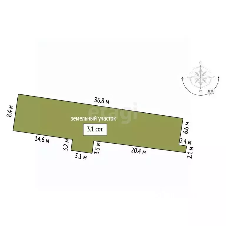 Участок в Крым, Белогорск ул. Луначарского (3.0 сот.) - Фото 2