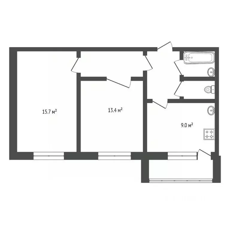 2-к кв. Владимирская область, Ковров ул. Ватутина, 45 (54.6 м) - Фото 1