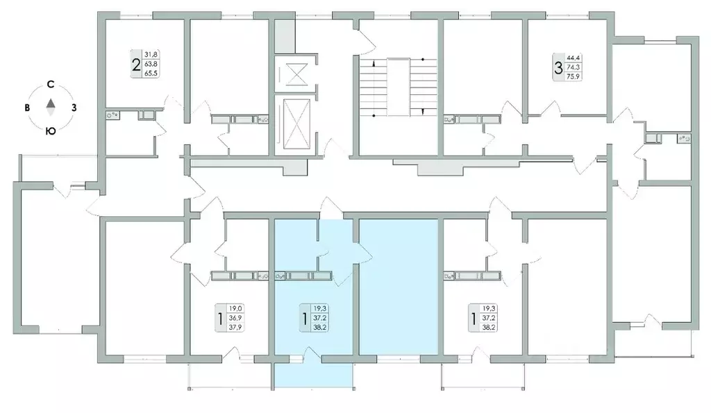 1-к кв. Воронежская область, Воронеж ул. Шидловского, 28/1 (38.2 м) - Фото 2