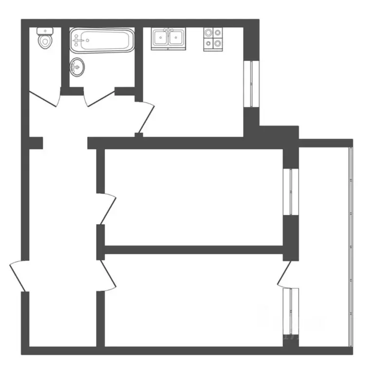 2-к кв. Тюменская область, Тюмень ул. Бирюзова, 6Б (63.2 м) - Фото 2