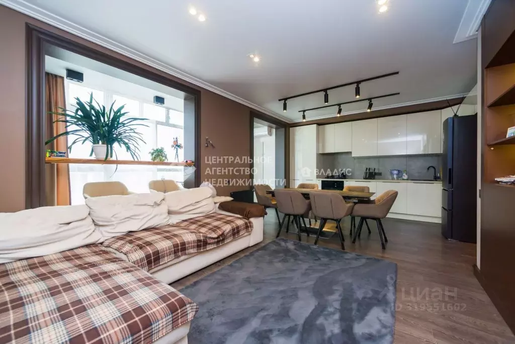 2-к кв. Рязанская область, Рязань ул. Чапаева, 58 (74.0 м) - Фото 2