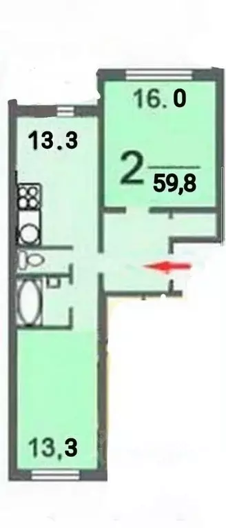 2-к кв. Москва Дмитровское ш., 165Ек10 (60.0 м) - Фото 1