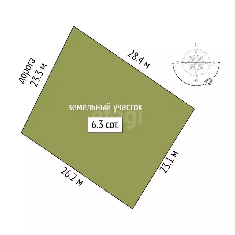 Участок в Крым, Симферопольский район, с. Мирное  (6.29 сот.) - Фото 2