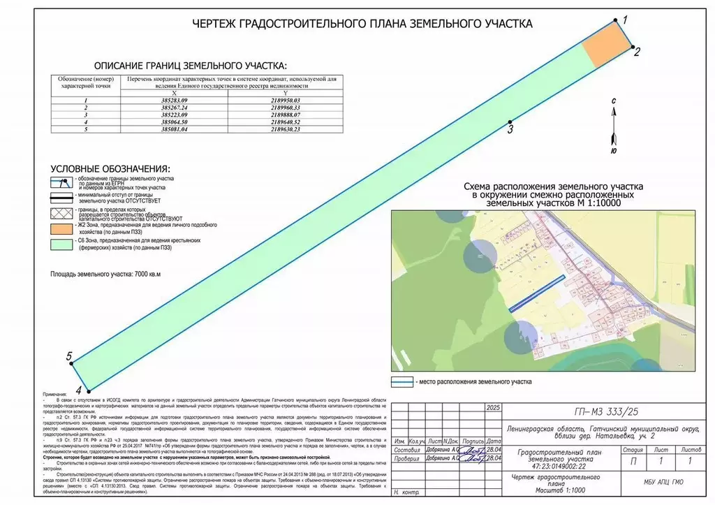 Участок в Ленинградская область, Гатчинский муниципальный округ, д. ... - Фото 2