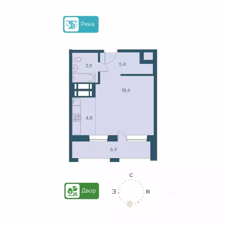 1-к кв. Новосибирская область, Новосибирск Междуреченская ул., 5/2 ... - Фото 1