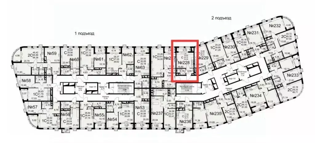 Студия Тульская область, Тула ул. Федора Смирнова, 2к1 (24.3 м) - Фото 2