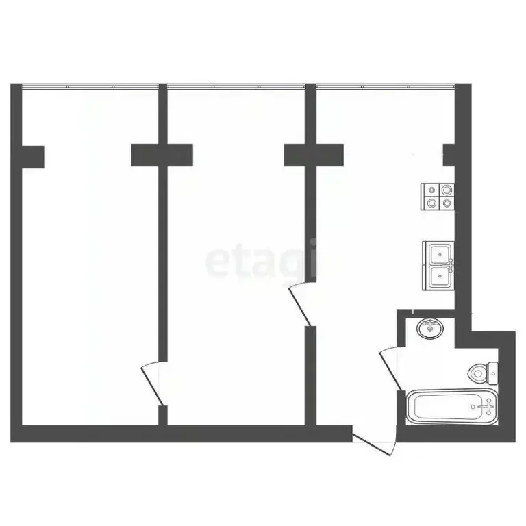 2-к кв. Крым, Бахчисарай ул. Грузинова, 61 (66.8 м) - Фото 1