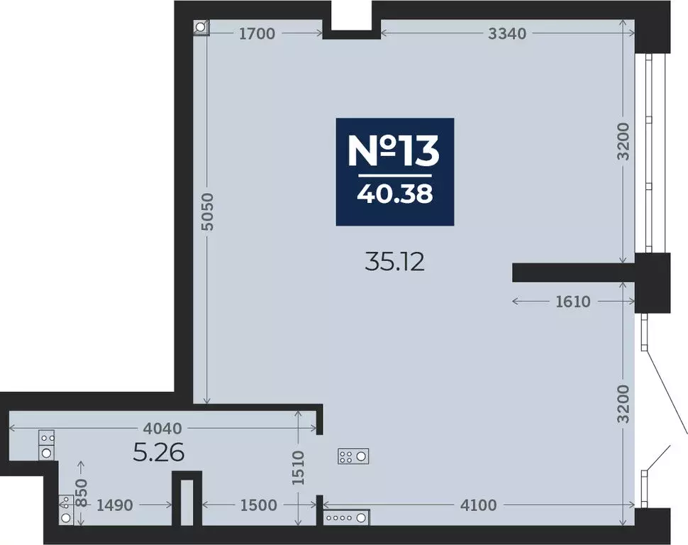 Помещение свободного назначения (40.38 м) - Фото 1