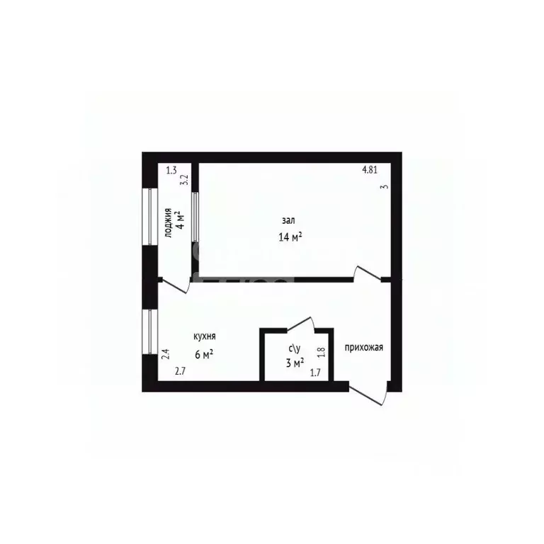 1-к кв. Дагестан, Дербент ул. Оскара, 20 (38.0 м) - Фото 2