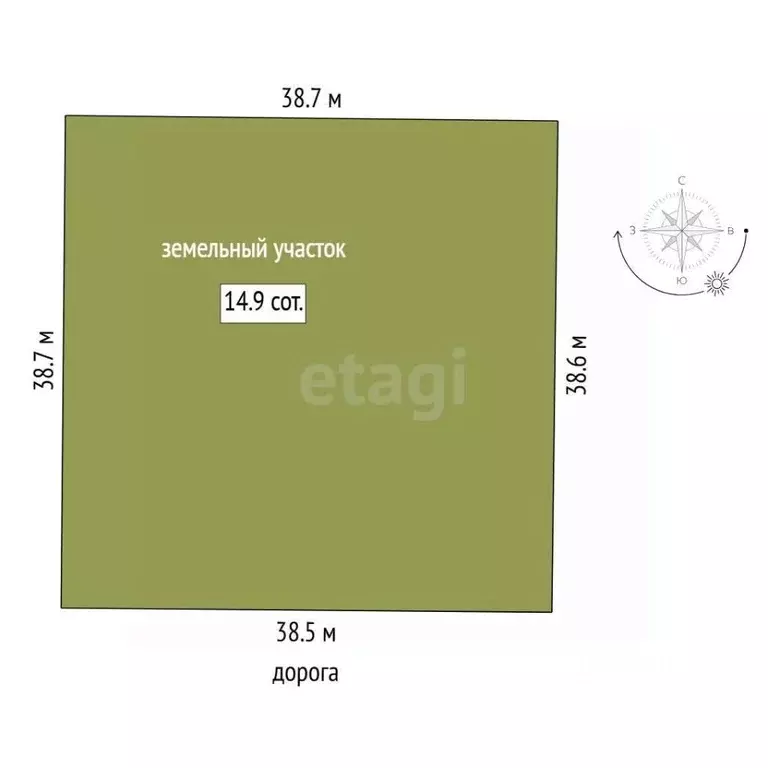Участок в Тюменская область, Тюмень Царево садовое товарищество, 164 ... - Фото 1
