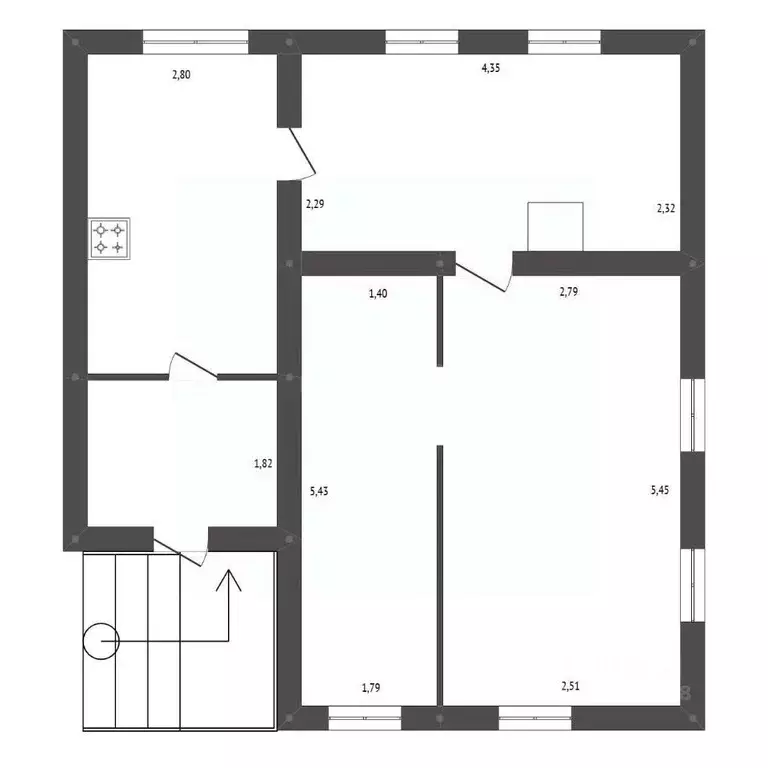Дом в Амурская область, Белогорск ул. Титова, 20 (50 м) - Фото 1
