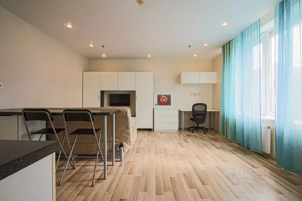 Студия Санкт-Петербург ул. Хошимина, 16 (34.0 м) - Фото 1