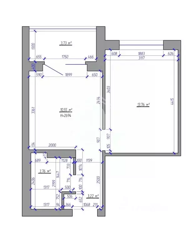 1-к кв. Алтайский край, Барнаул Песчаная ул., 181 (34.0 м) - Фото 2