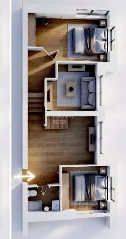 4-к кв. Калужская область, Боровск ул. Ленина, 60 (110.0 м) - Фото 1