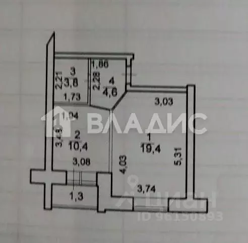1-к кв. Карелия, Петрозаводск Пограничная ул., 52 (39.5 м) - Фото 2
