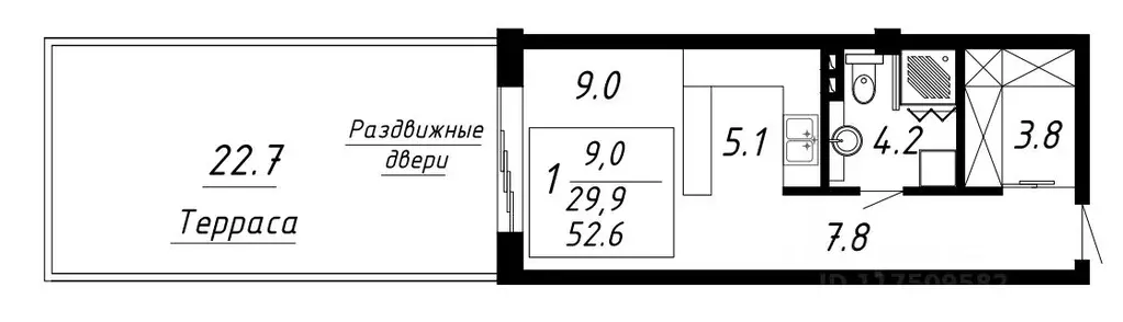 1-к кв. Ставропольский край, Ессентуки Озеро жилой комплекс (52.6 м) - Фото 0