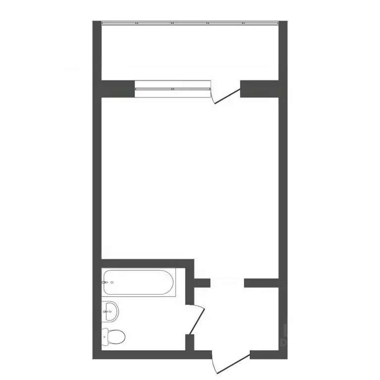 1-к кв. Тюменская область, Тюмень Олимпийская ул., 18 (17.1 м) - Фото 2