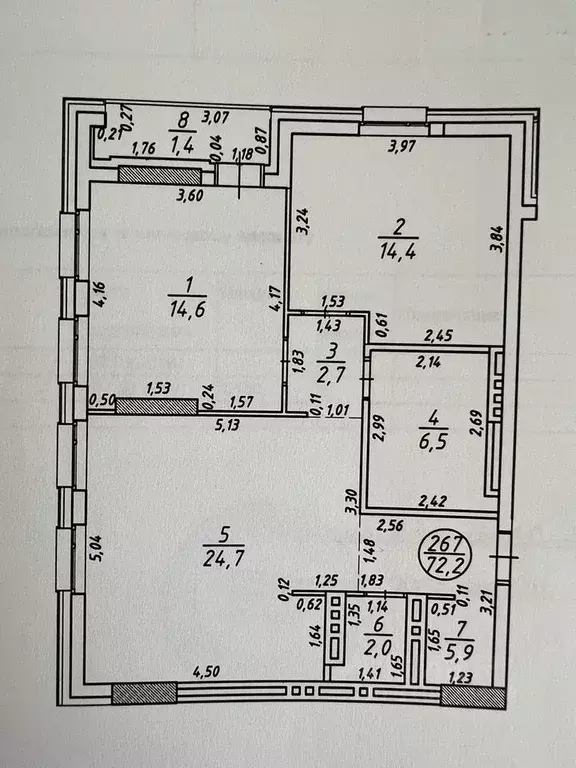 3-к кв. Башкортостан, Уфа ул. Рихарда Зорге, 67/2 (77.0 м) - Фото 0