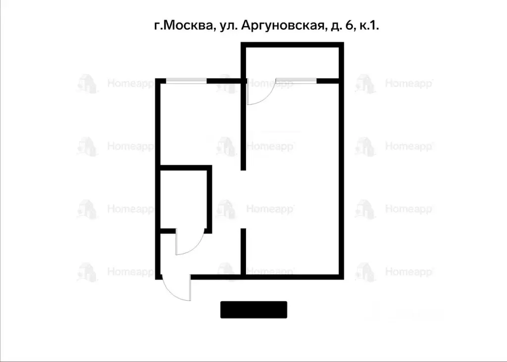 1-к кв. Москва Аргуновская ул., 6к1 (30.0 м) - Фото 1