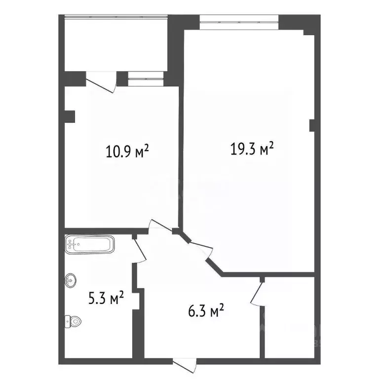 1-к кв. Красноярский край, Красноярск Николаевка мкр, ул. Бабушкина, 2 ... - Фото 1