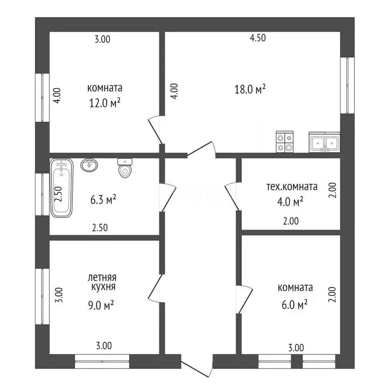 Дом в Нижняя Тавда, Сартовская улица (250 м) - Фото 1