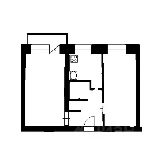 2-к кв. Башкортостан, Уфа Российская ул., 5 (47.0 м) - Фото 2