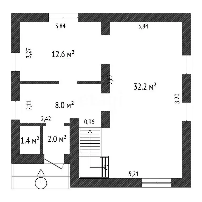 Дом в деревня Кабицыно, 1-я Строительная улица (180 м) - Фото 2